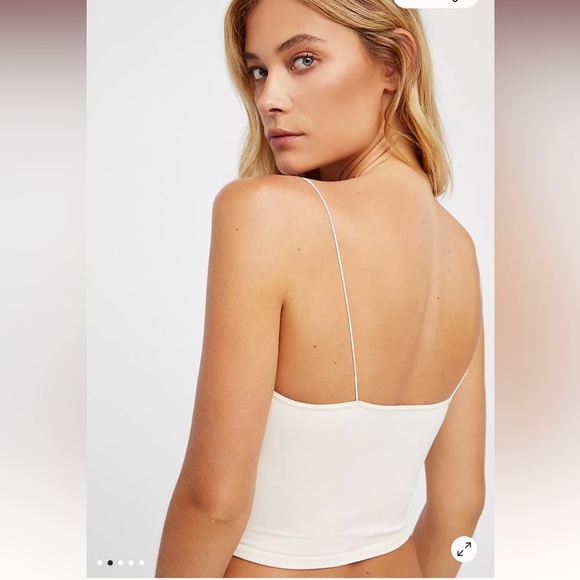 NWOT Free People Intimately Free Skinny
Strap Seamless Brami Tank White Size M/L - Picture 2 of 5